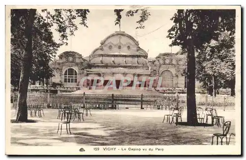 Cartes postales Vichy Le Casino vu du Parc