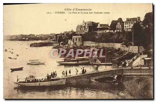 Cartes postales Cote d'Emeraude Dinard Le Port et la Cale des Vedettes vertes