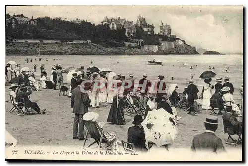 Ansichtskarte AK Dinard La Plage et la Pointe de la Malouine