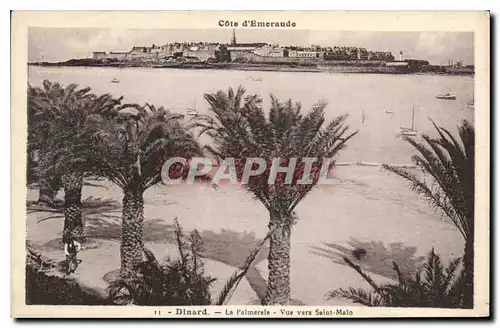 Ansichtskarte AK Cote d'Emeraude Dinard La Palmerale Vue vers St Malo