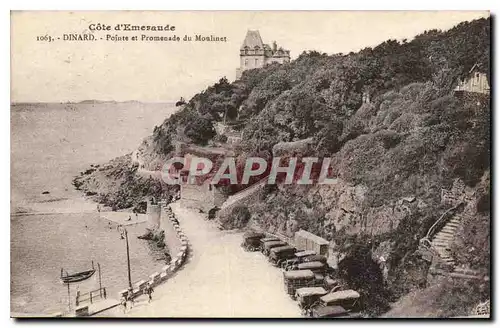 Ansichtskarte AK Cote d'Emeraude Dinard Pointe et Promenade du Moulinet