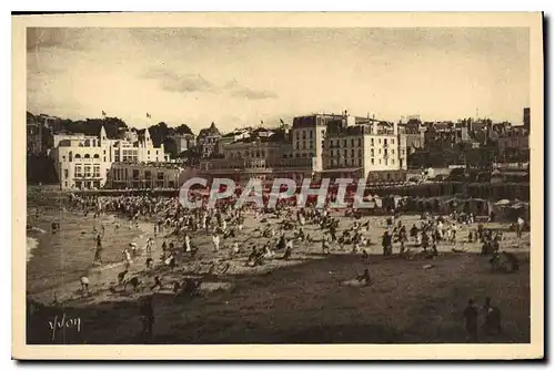 Ansichtskarte AK Cote d'Emeraude Dinard I et V La Plage a l'Heure du Bain