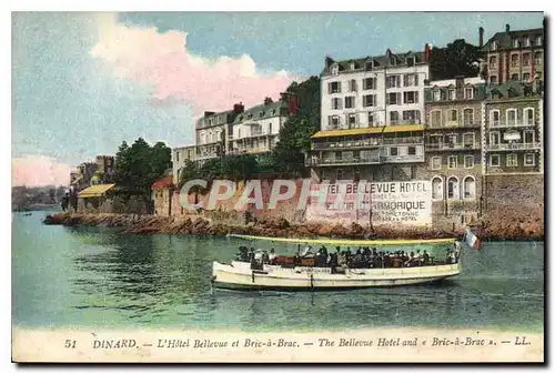 Ansichtskarte AK Dinard L'Hotel Bellevue et Bric a Brac