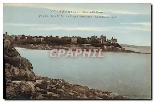 Ansichtskarte AK Cote d'Emeraude Dinard La Plage a Maree haute