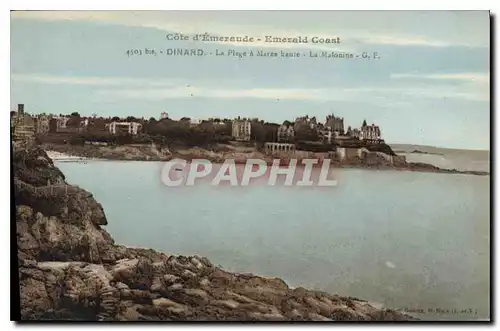 Cartes postales Cote d'Emeraude Dinard La Plage a Maree haute