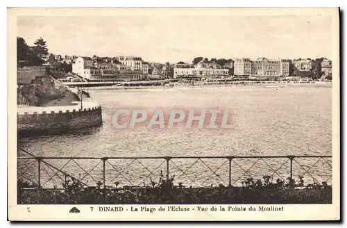 Ansichtskarte AK Dinard La Plage de l'Ecluse Vue de la Pointe du Moulinet