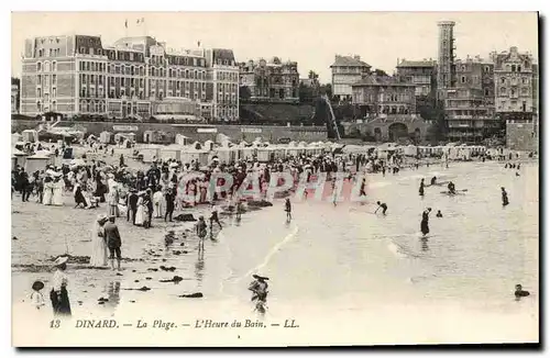 Ansichtskarte AK Dinard La Plage L'Heure du Bain