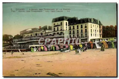 Ansichtskarte AK Dinard L'Hotel des Terrasses et le Casino