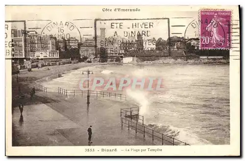 Ansichtskarte AK Dinard La Plage par Tempete