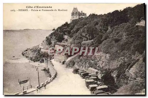 Cartes postales Cote d'Emeraude Dinard Pointe et Promenade du Moulinet