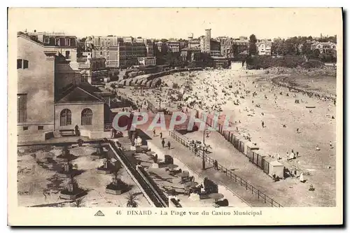 Ansichtskarte AK Dinard La Plage vue du Casino Municipal