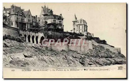 Cartes postales Dinard I et V La Pointe de la Malouine