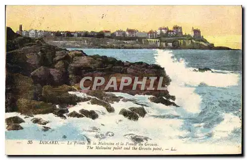 Cartes postales Dinard La Pointe de la Malouine et la Pointe du Grouin