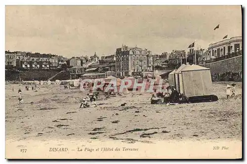 Ansichtskarte AK Dinard La Plage et l'Hotel des Terrasses