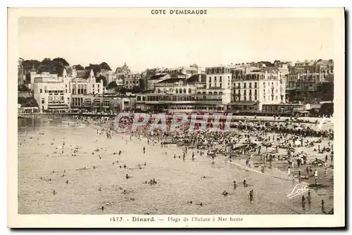 Ansichtskarte AK Dinard Plage de l'Ecluse a Mer Haute