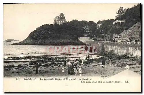 Cartes postales Dinard La Nouvelle Digue et la Pointe du Moulinet