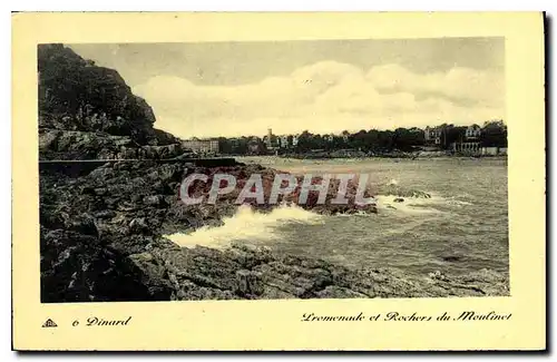 Cartes postales Dinard Promenade et Rochers du Moulinet