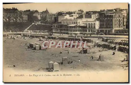 Cartes postales Dinard La Plage et le Casino vus de la Malouine