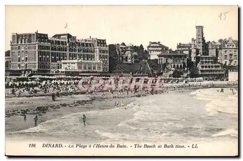 Cartes postales Dinard La Plage a l'Heure du Bain