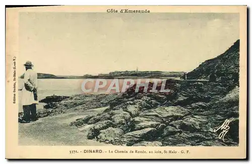 Ansichtskarte AK Dinard Le Chemin de Ronde