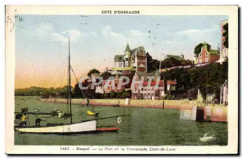 Cartes postales Dinard Le Port et la Promenade Clair de Lune