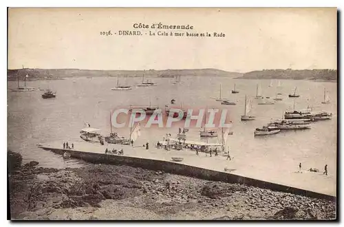 Ansichtskarte AK Cote d'Emeraude Dinard La Cale a mer basse et la Rade