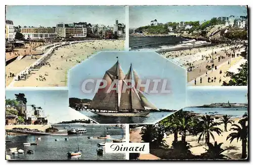 Cartes postales Dinard La Plage vers le Crystal