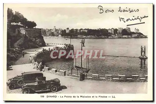 Ansichtskarte AK Dinard La Pointe de la Malouine et la Piscine