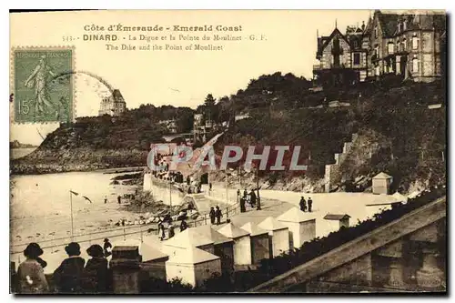 Cartes postales Cote d'Emeraude Dinard La Digue et la Pointe du Moulinet