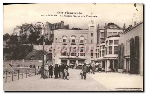 Cartes postales Cote d'Emeraude Dinard Le Baineum Casino et la Promenade