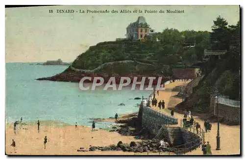 Ansichtskarte AK Dinard La Promenade des Allies et la Pointe du Moulinet