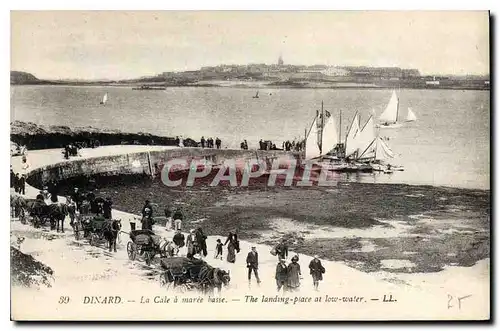 Cartes postales Dinard La Cale a maree Basse