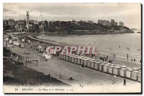 Cartes postales Dinard La Plage et la Malouine