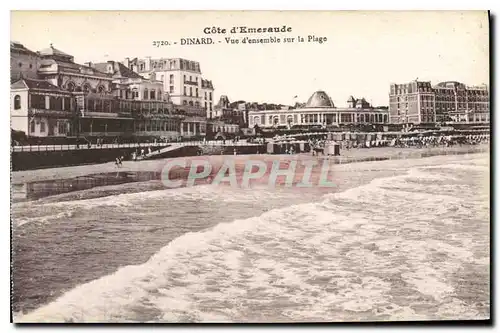 Cartes postales Cote d'Emeraude Dinard Vue d'Ensemble sur La Plage