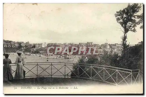 Cartes postales Dinard La Plage vue de la Malouine