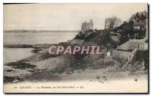 Ansichtskarte AK Dinard La Malouine au loin St Malo