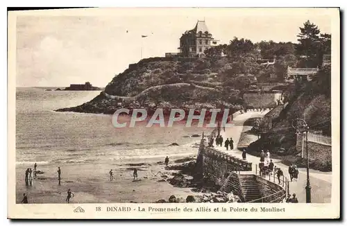 Ansichtskarte AK Dinard La Promenade des Allies et la Pointe du Moulinet