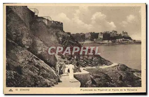 Cartes postales Dinard Promenade du Moulinet et Pointe de la Malouine