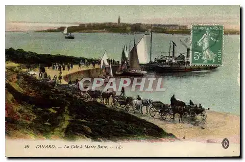 Cartes postales Dinard La Cale a Maree Basse