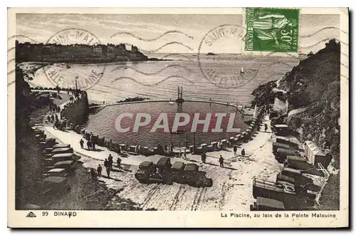 Cartes postales Dinard La Piscine au loin de la Pointe Malouine