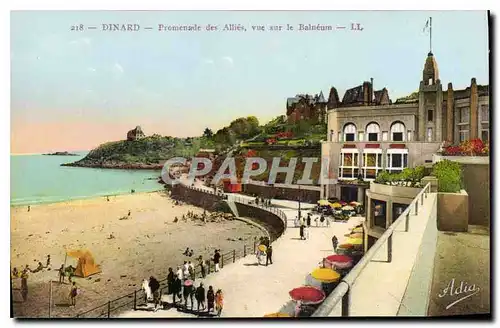 Ansichtskarte AK Dinard Promenade des Allies vue sur le Balneum