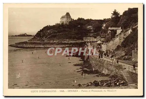 Ansichtskarte AK Cote d'Emeraude Dinard Pointe et Promenade du Moulinet