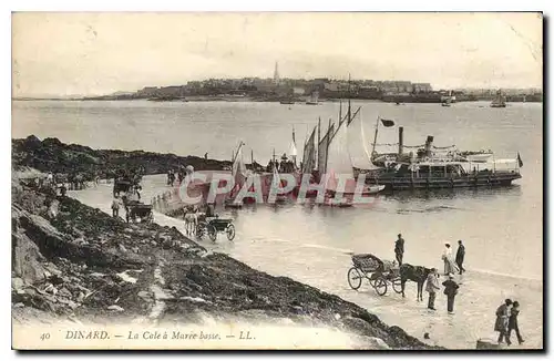 Cartes postales Dinard La Cale a Maree basse