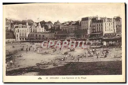 Ansichtskarte AK Dinard Les Casinos et la Plage