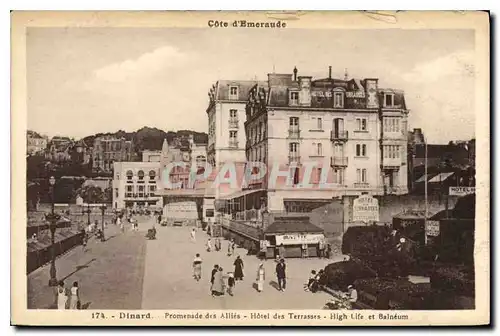 Ansichtskarte AK Dinard Promenade des Allies Hotel des Terrasses High Life et Balneum