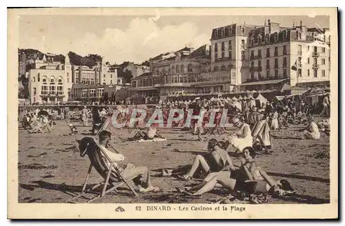 Ansichtskarte AK Dinard Les Casinos et la Plage