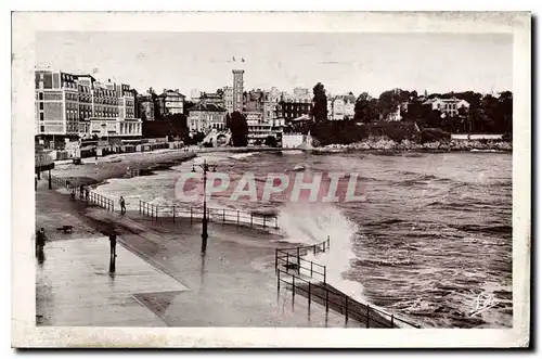 Ansichtskarte AK Cote d'Emeraude Dinard Plage par tempete