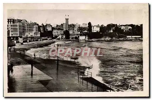 Cartes postales Cote d'Emeraude Dinard Plage par tempete