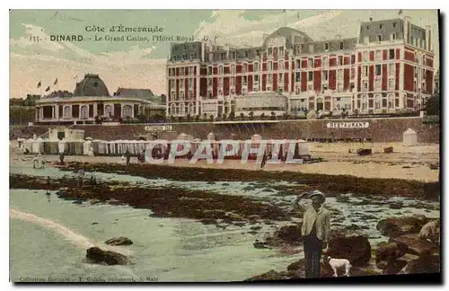 Cartes postales Cote d'Emeraude Dinard Le Grand Casino l'Hotel Royal