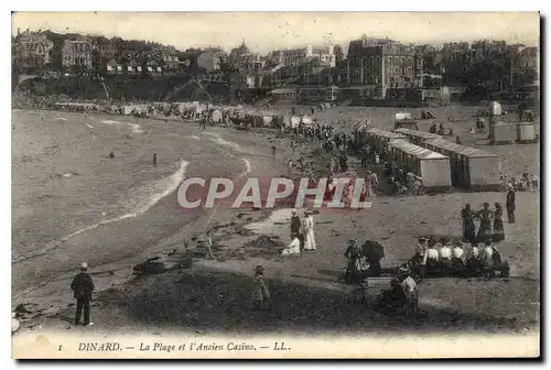 Ansichtskarte AK Dinard La Plage et l'Ancien Casino